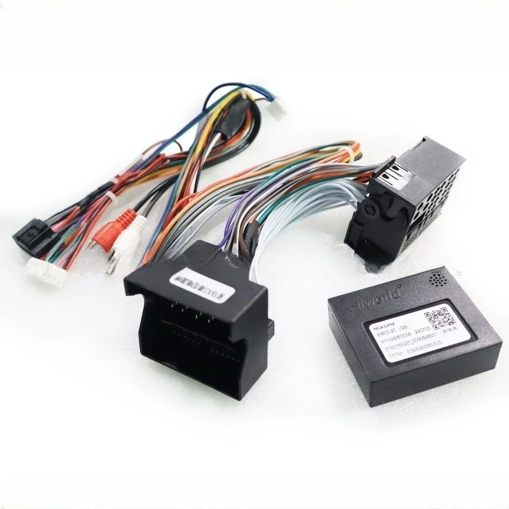 16 Pin Wiring Harness Adapter Canbus Box Decoder For BMW X3 E39 E46 E83 E53 Android 2 Din GPS Car MP5 Receiver