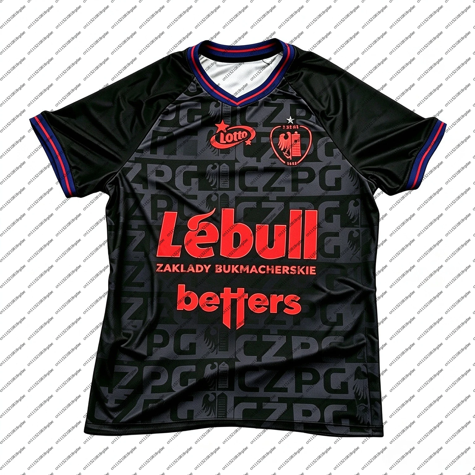26-27 Piast Gliwice Home and Away T-Shirt with 3D Digital Print, Comfortable and Breathable Sports Casual Top