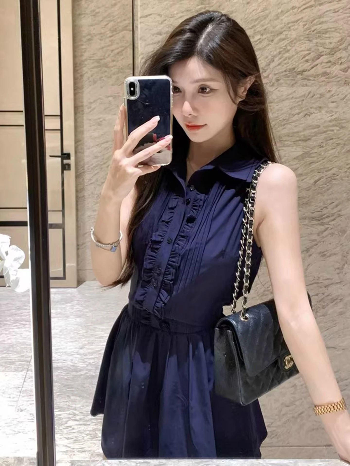 الرغبة النقية الراقية irt الدكتور المرأة تصميم الخصر مقصوص Svel سترة ort تنورة الصيف الكورية Sle Ci تخفيف #3