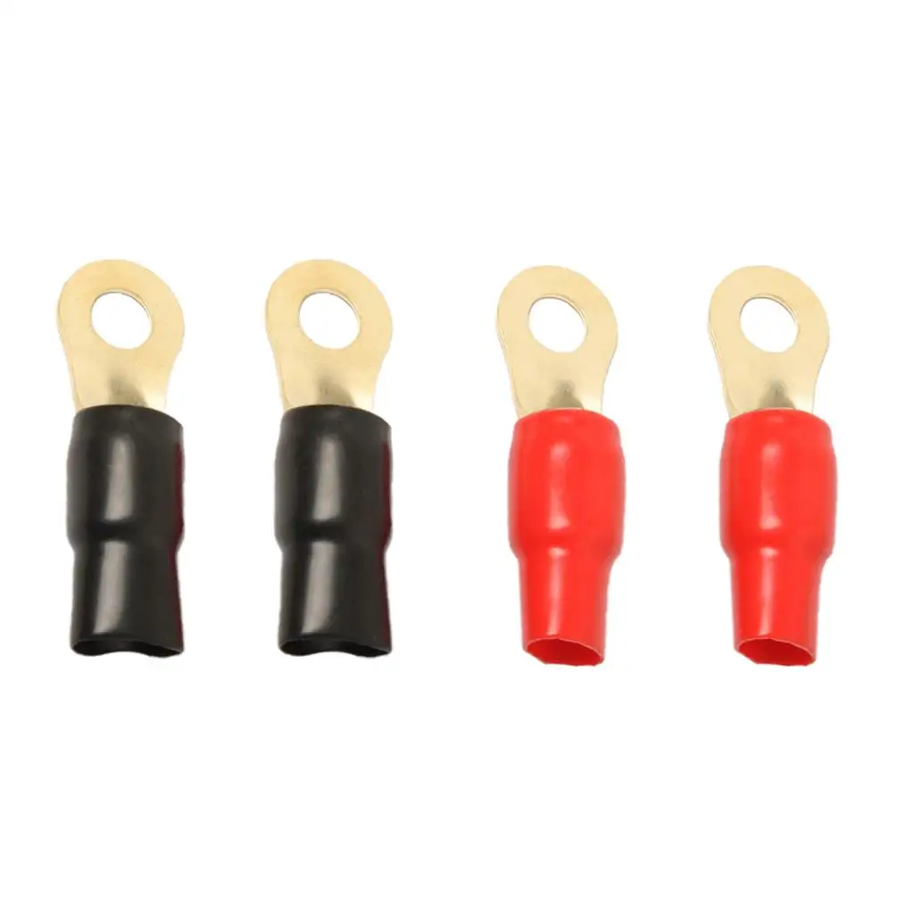 

2 Pairs 1/0 AWG Wire Connectors Assortment Ring Terminals
