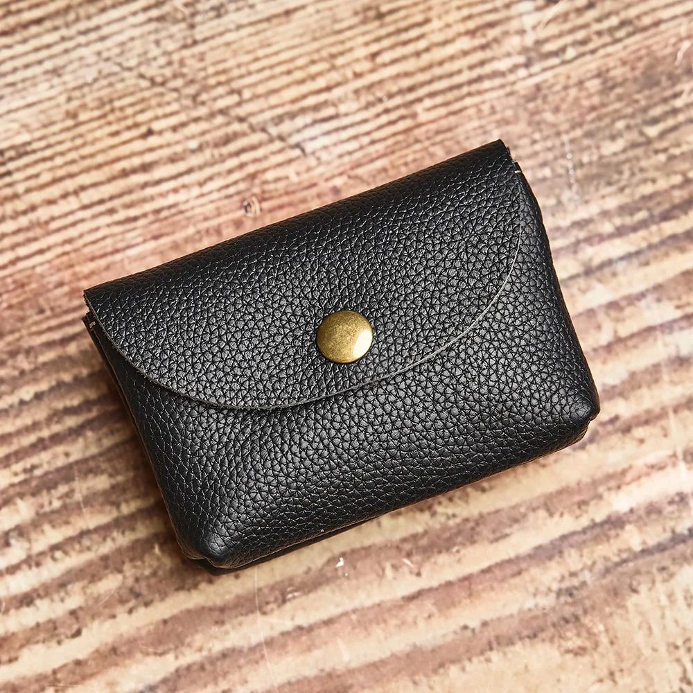 NUPUGOO Echtes Leder Retro Geldbörse männer Doppel Brieftasche Kleine Karte Tasche Männer Und Frauen Universal Münze Schlüssel Tasche – Detail 20