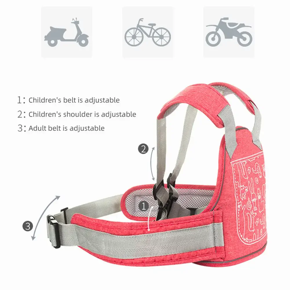 Ceinture de sécurité universelle pour moto, haute résistance, réglable, sangle de coulée, siège antidérapant pour enfants, SFP pour enfants