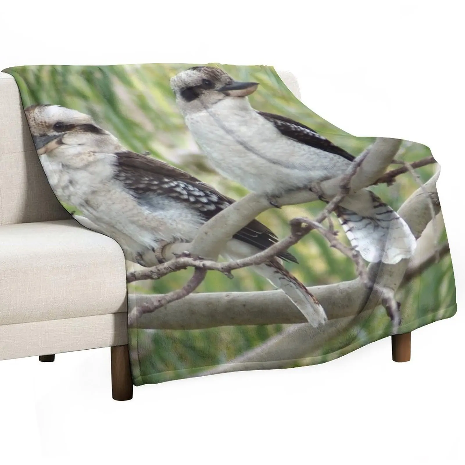 

Kookaburra sits in the old gum tree Throw Blanket bed plaid Stuffeds Baby Vintage Blankets