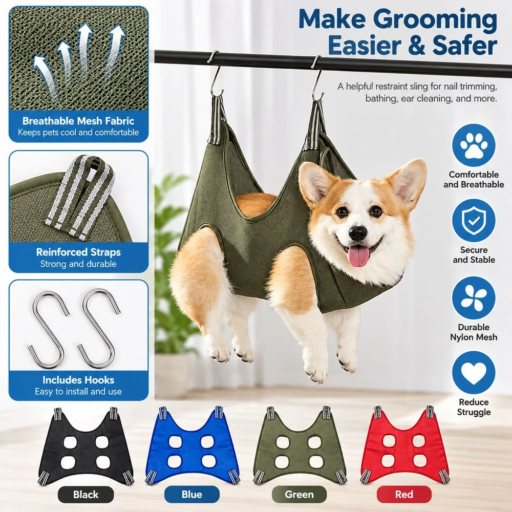 Прочная нейлоновая гамак-сумка – обзор и цена Pet Grooming Hammock Sling Restraint