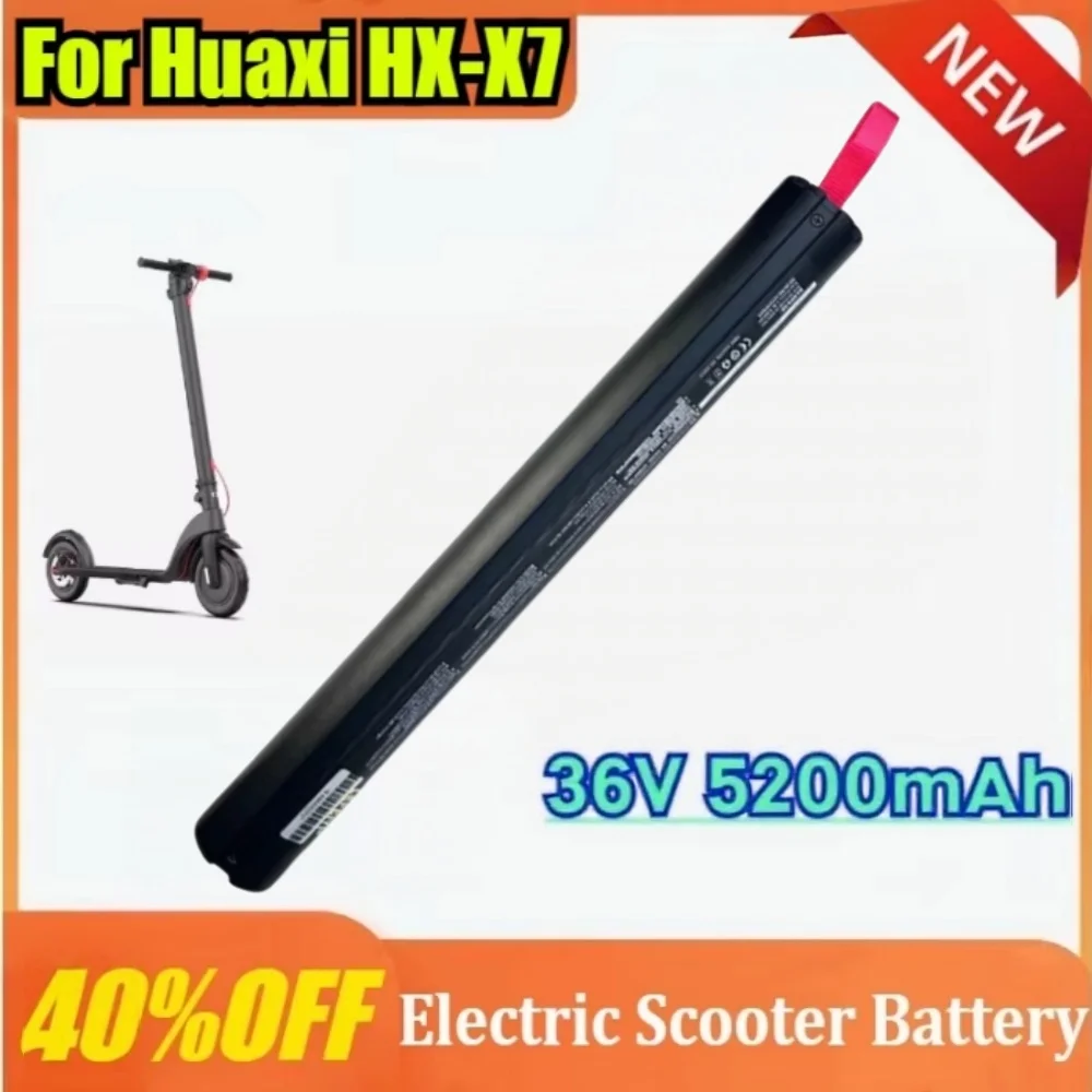 36V 5200mAh replaceable lithium battery pack suitable for HX scooter X7 lithium battery pack accessories