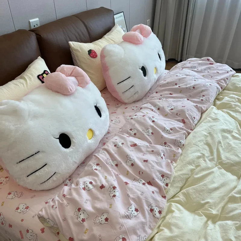

Lovable Sanrio Hello Kitty Back Cushion Soft Hello Kitty Pillow Sofa Bed Bay Window Home Decor Pillow Hug Plushies Xmas Gift