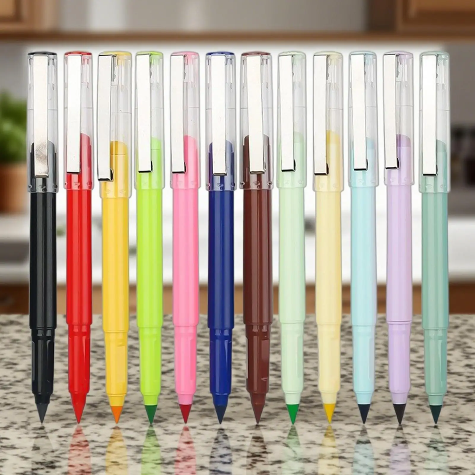 Inkless Pencil Sustainable Pencil 12 Piece Forever Writing Sketching Tool No Need Sharpened For Home Office School Drawing