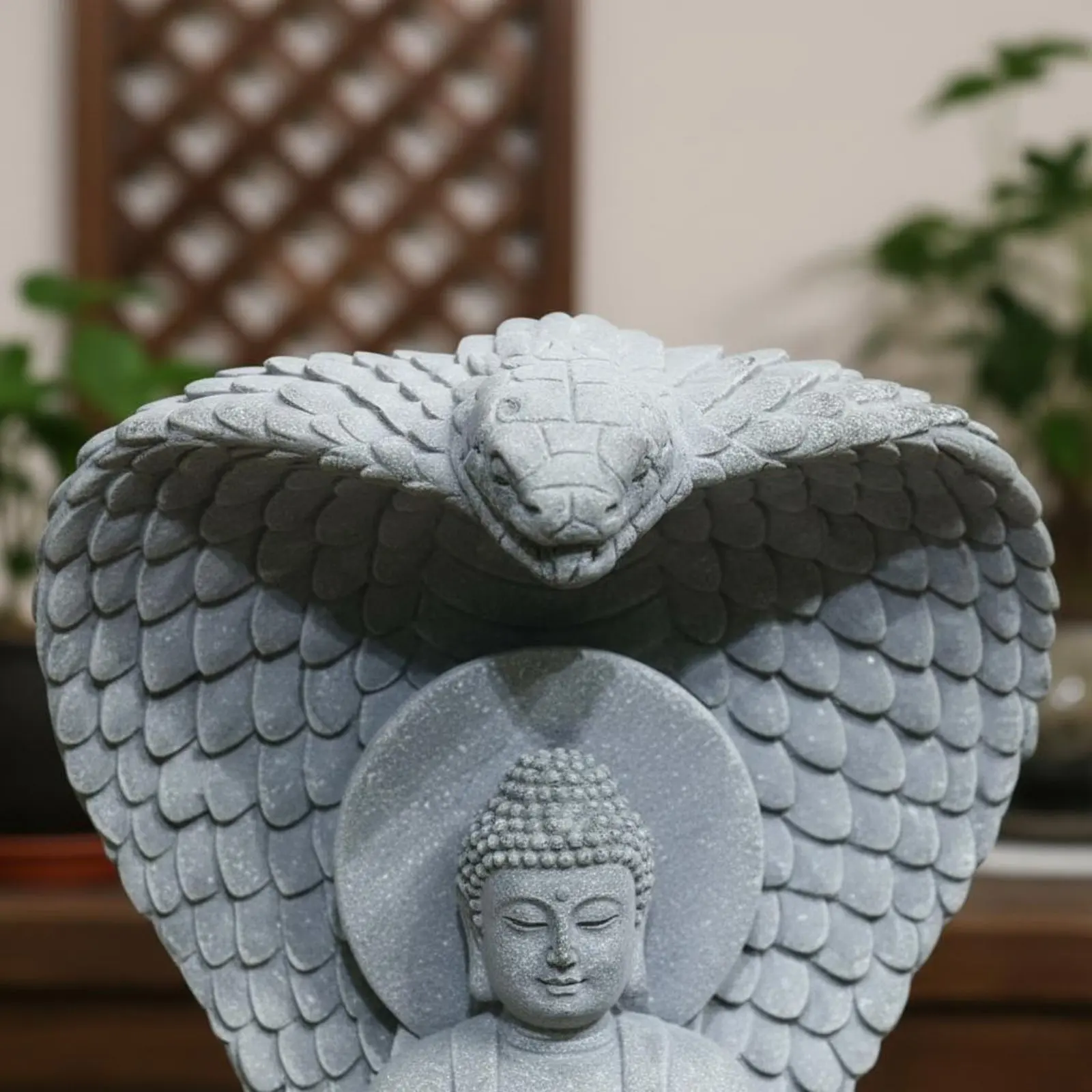 Buddha Figurine Giftable Aquarium Aquarium Decor Statue Buddha Garden Ornament Resin Material Zen Garden Ornament for Entryway - view 4