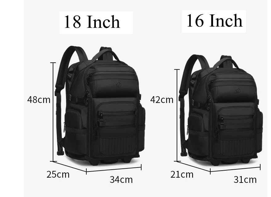 Men travel trolley bag Overnight College  Women Travel Wheeled Backpack 18 Inch cabin Airplane Carry on Hand Lugggage Suitcase