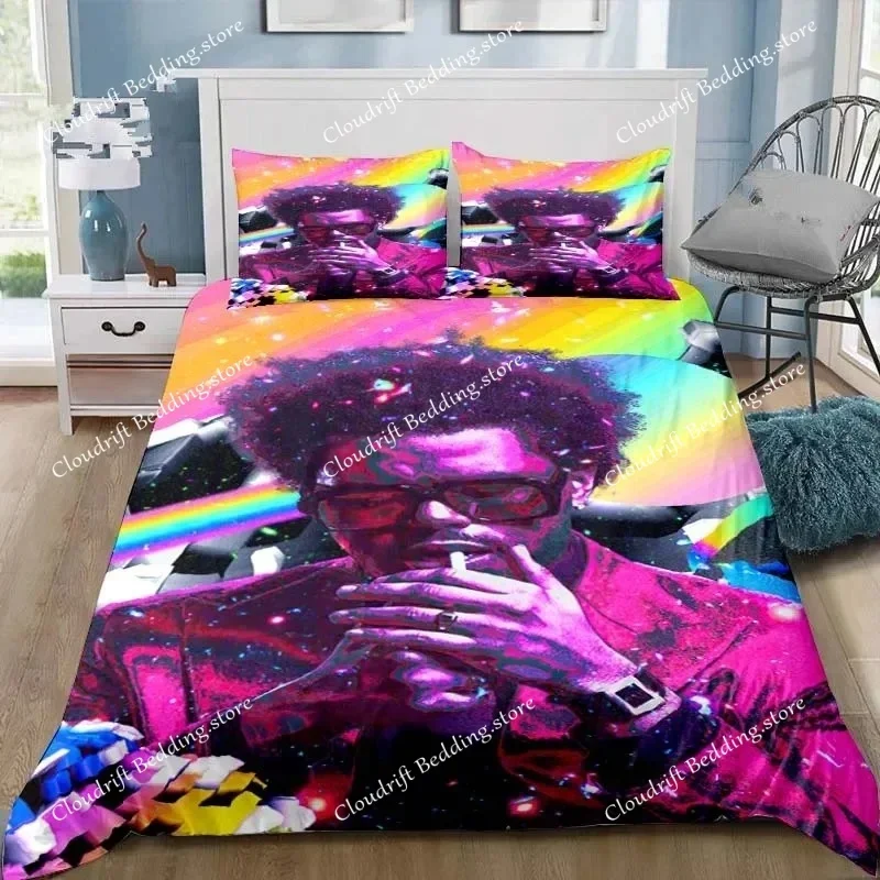 

Singer XO The Weeknd Bedding Sets Exquisite Bed Supplies Set Duvet Cover Bed Comforter Set Bedding Set Children Birthday Gift026