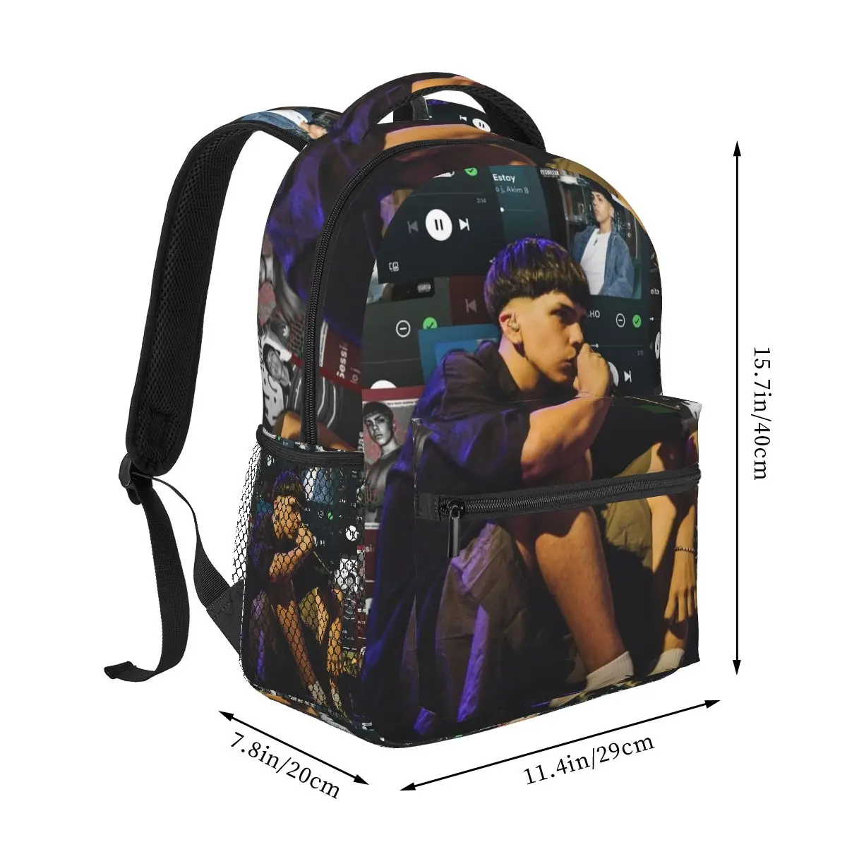 Rapper Milo J La Vida Era Mas Corta Album Backpack Student Boys Girls BookBag Kids School Bag Shoulder Bags for Men Women