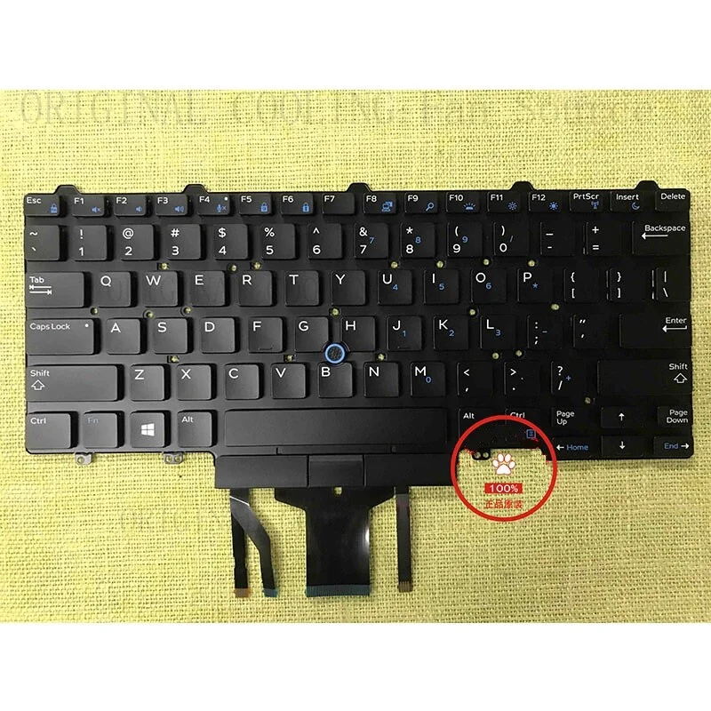 R+  For DELL Latitude E7490 Backlit Keyboard 6NK3R