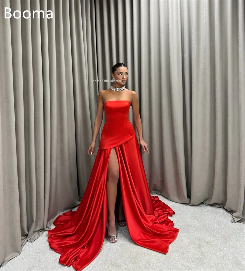 Booma Sukienki Wieczorowe Długie Proste w Linii A Bez Rękawów na Cienkich Ramiączkach Eleganckie Suknie Balowe dla Kobiet Szyte na Miarę 2025