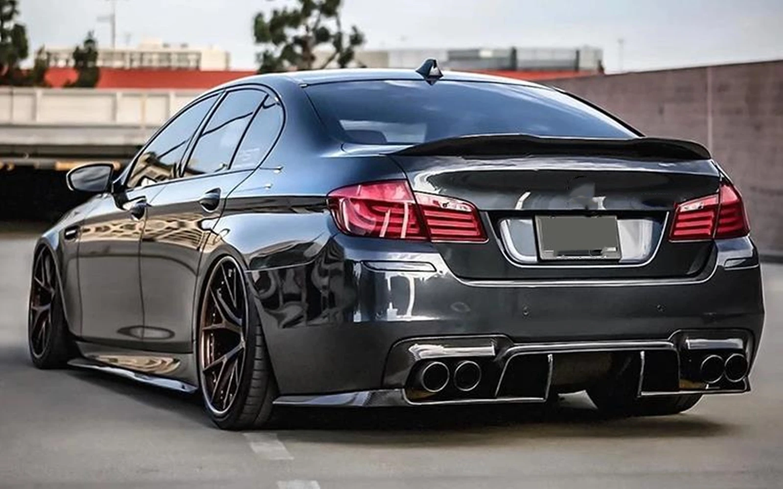 PSM Style Heckspoilerlippe für BMW 5er F10 F18 M5 520i 525i 528i 530i 535i Limousine 4-Türer 2010-2017
