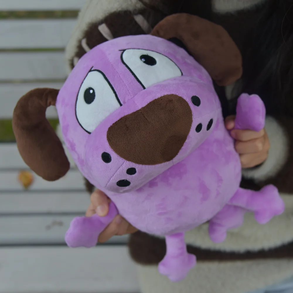 Cartton roxo cão brinquedos de pelúcia animais bonitos bonecas fofas kawaii cão coisas brinquedo plushie presentes de aniversário