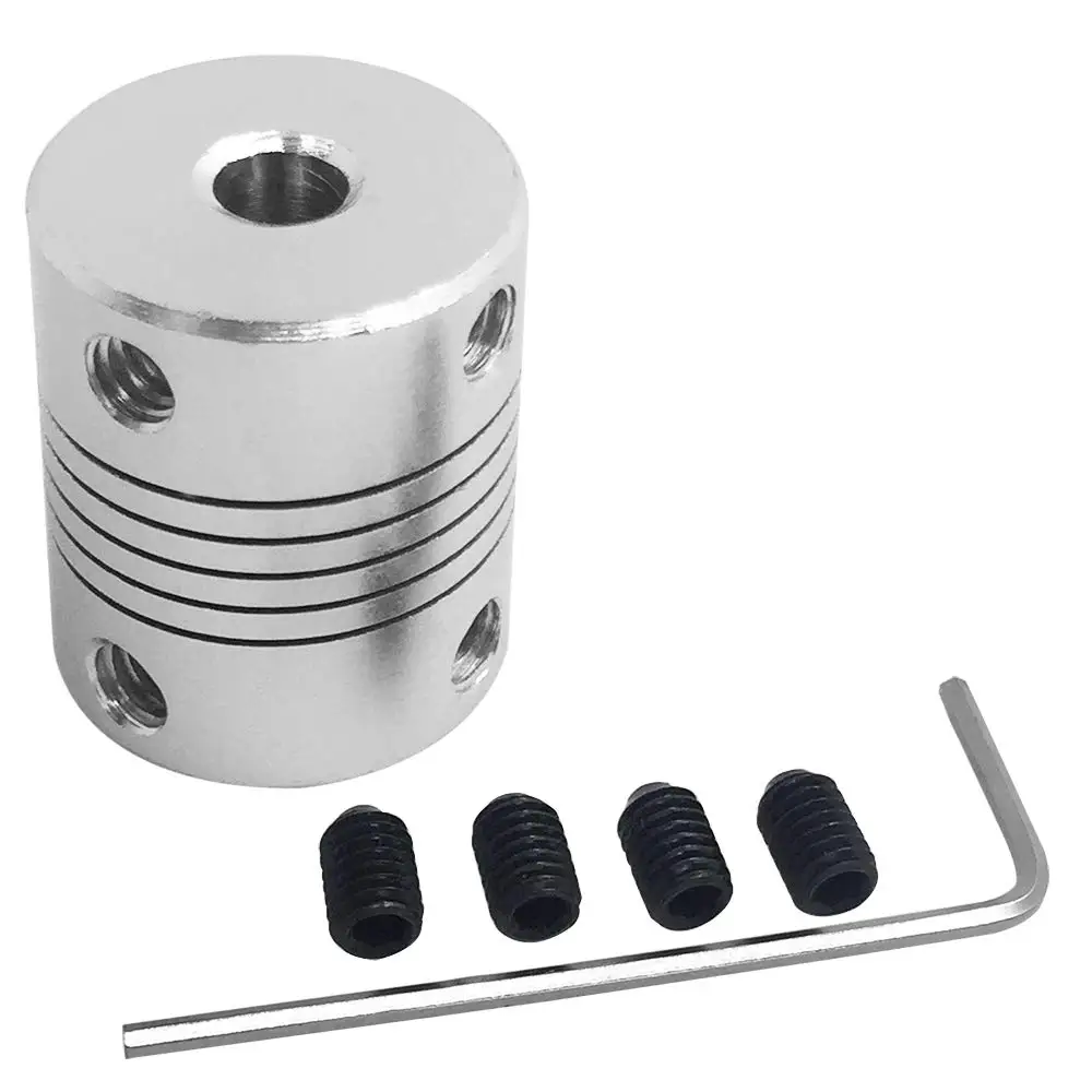 5pcs Creality Original D19xL25 Aluminium Flexible Jaw Shaft Coupling Flexible Couplings 5mm to 8mm for NEMA 17 Stepper Motors