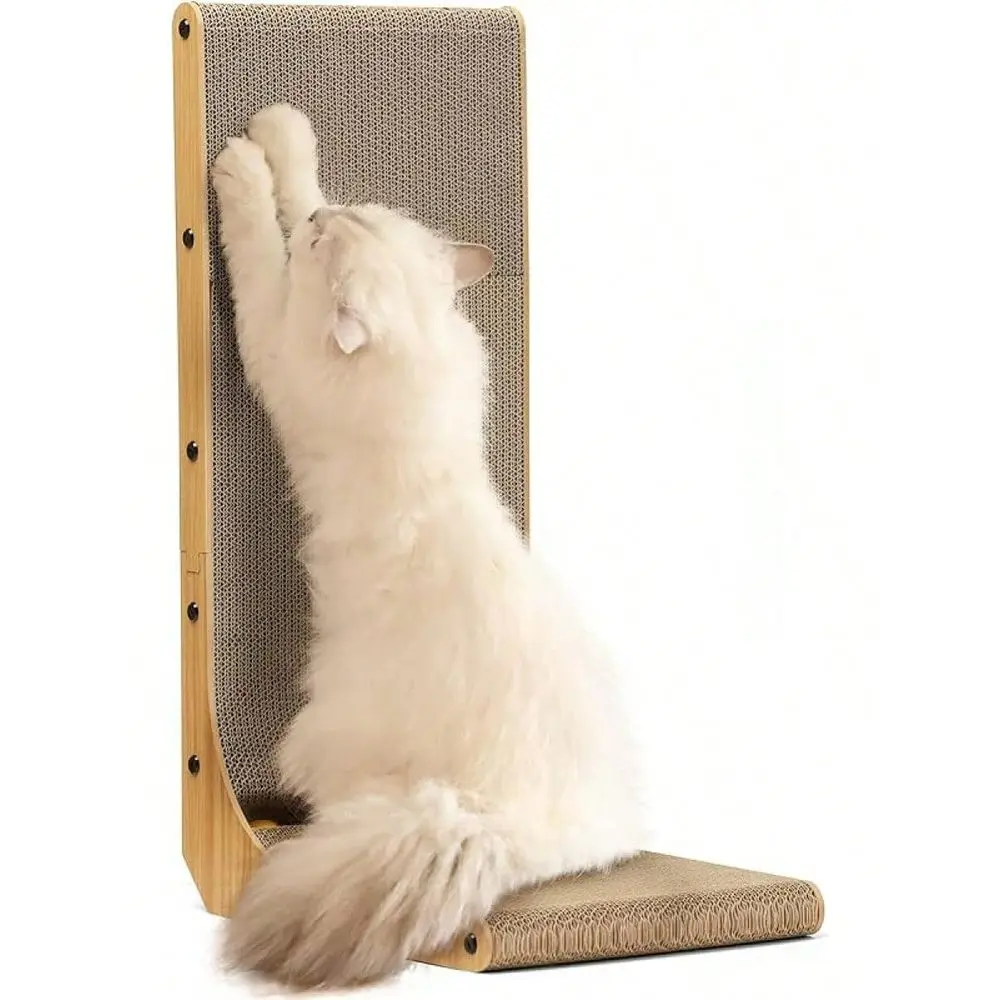 

Cat Scratchers Cat Stuff Cat Towercher, 18.Inch L Shape Ch Pad Wall Mounted, Ching Cardboard With Ball Toy Indoor Cats2025