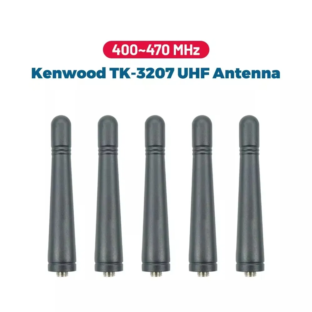 5pcs KRA23 UHF 400-470MHz SMA-Feamle Antenna for Kenwood TK-3207G TK3207 TK3107 PUXING WOUXUN Baofeng HYT QUANSHENG LINTON Radio