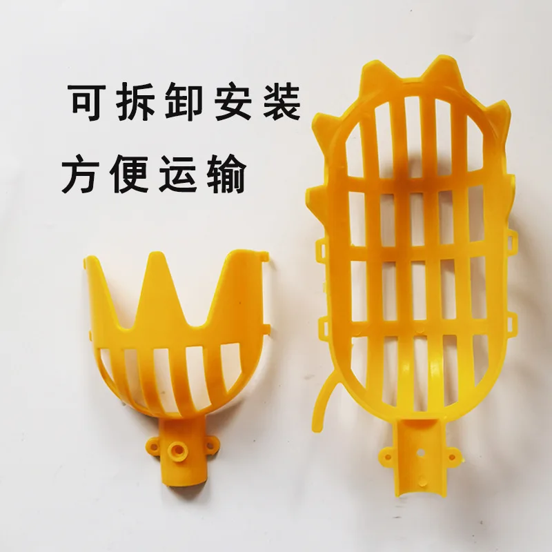 Extendable Fruit Picker 2.3ft/0.7m Aluminum Pole With Plastic Basket - Professional Harvesting Tool For Oranges, Cherries