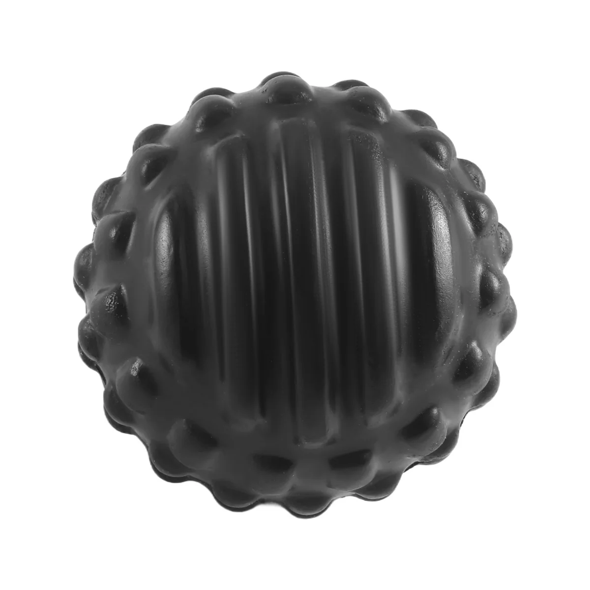 Pu Foam Bump Fascia Ball ผ่อนคลายกล้ามเนื้อฟิตเนสนวดกันน้ําและทําความสะอาดง่าย Health Care Ball-Black Rich