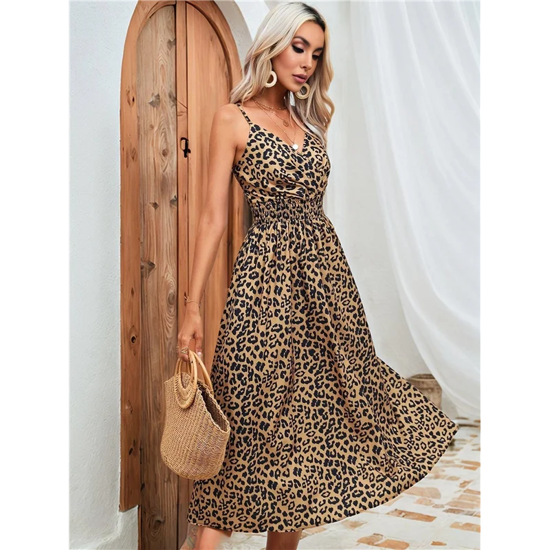 جديد-المرأة الصيف ميدي بوهو فساتين عادية الأزهار السباغيتي الأشرطة الدانتيل يصل فستان فلوي ألين شاطئ فستان الشمس