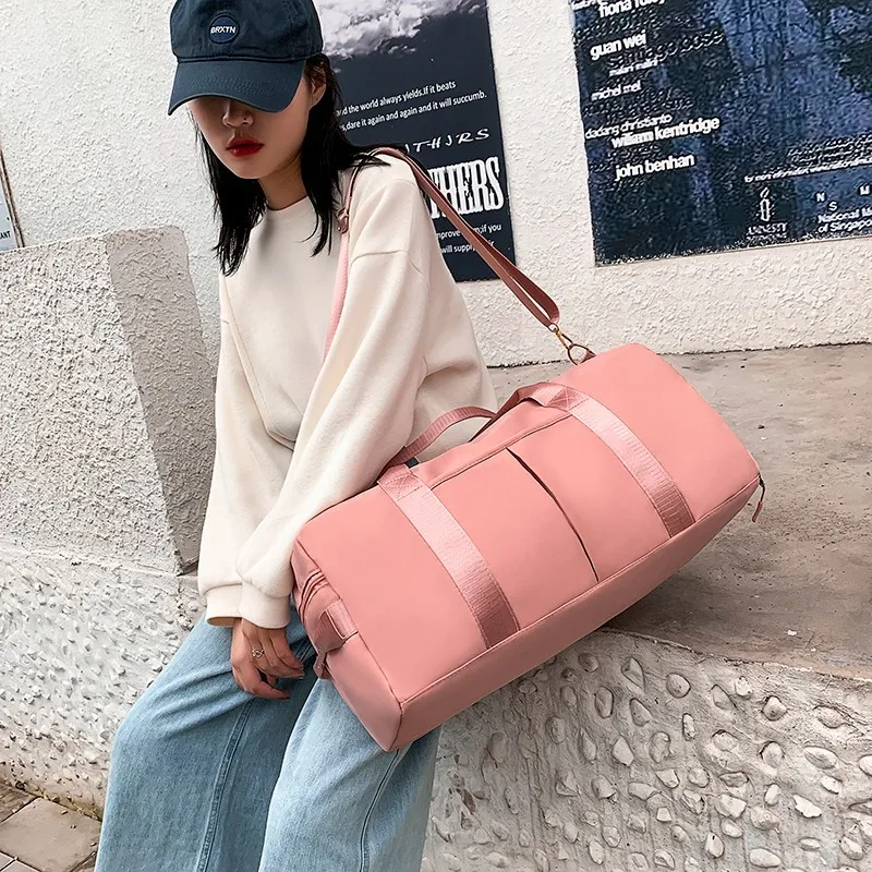 

Large capacity travel Women's hand-held business travel 2025 travel Dry and wet separation Men's and women's sports fitness bag