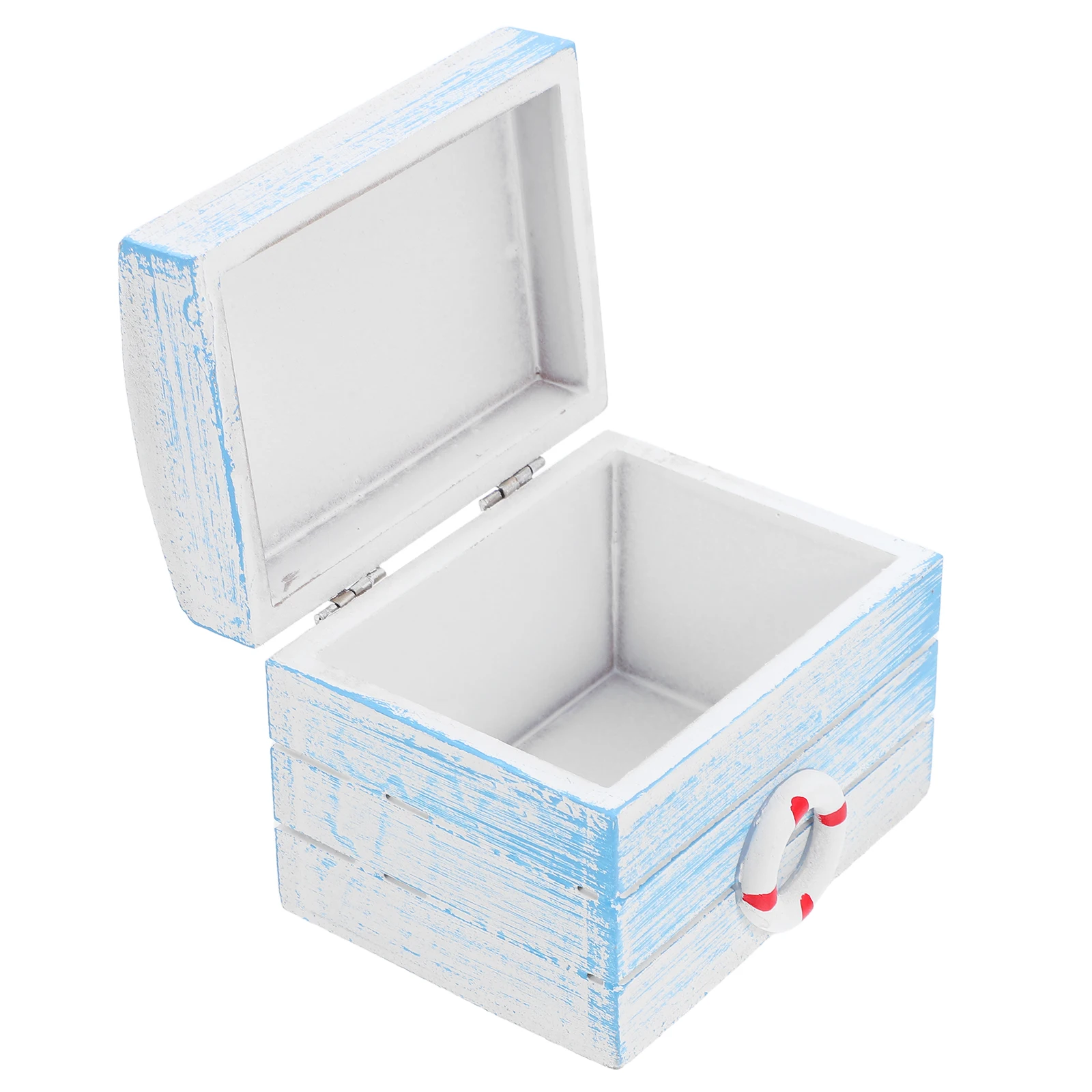 

Ocean Style Storage Box Chest Decorative Containers Jewelry Cute Bedroom Aesthetic Wood