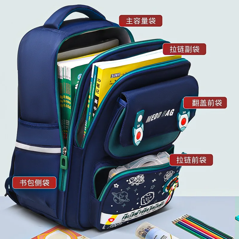 Children Orthopedics School Bags Kids Backpack Primary Schoolbag For Girls Boys Waterproof Backpacks BookBag Mochila