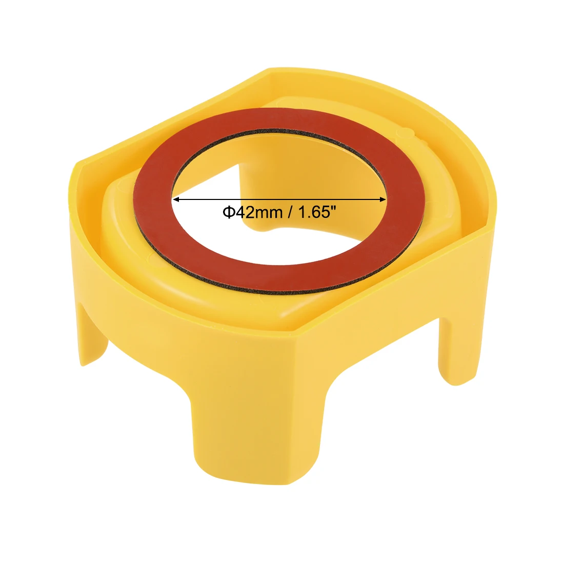 2Pcs 42mm Plastic Push Button Switch Protective Cover Circle Yellow Button Switch Accessories Emergency Stop Switch Protector