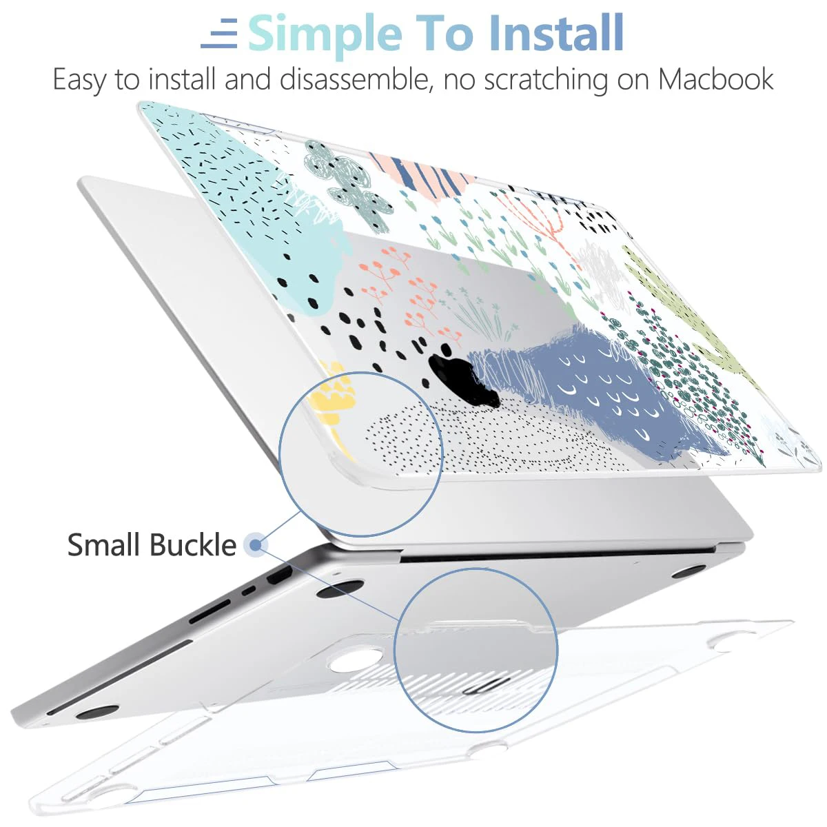 Casing Laptop untuk Macbook Air 13 15 M3 A3113 A2681 A2337 A1466 A3114 A2941 penutup untuk Mac Pro 14 16 A2918 A2992 A2991 A2485 A2141