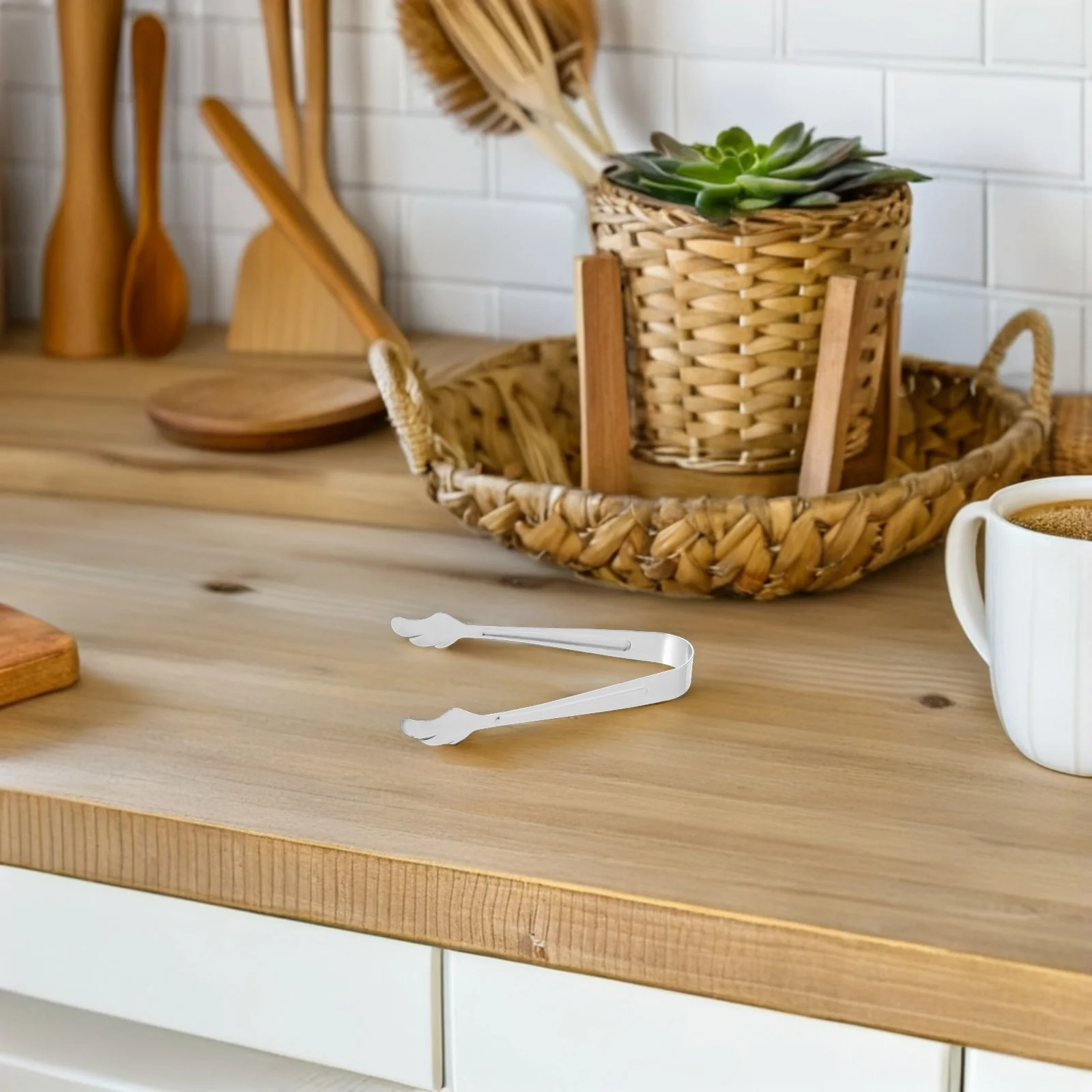 

5Pcs Stainless Steel Serving Tongs Anti-Scalding Clip for Ice Cubes Lemon Slices Kitchen Bar Decor Food Tongs Ice Serving Clip