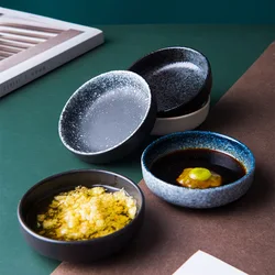 1pcs Seasoning Hot Sauce Dish Cup Ceramic Plate Small Dish Plates Butter Mustard Sushi Vinegar Soy Dishes Kitchen Saucer