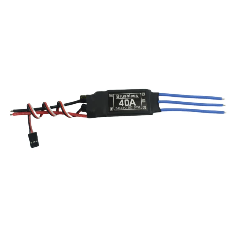Verbeterde XXD 40A ESC 2-4S borstelloze elektrische snelheidsregelaar met 5V 3A BEC voor modelvliegtuigen vaste vleugel meerassige drone