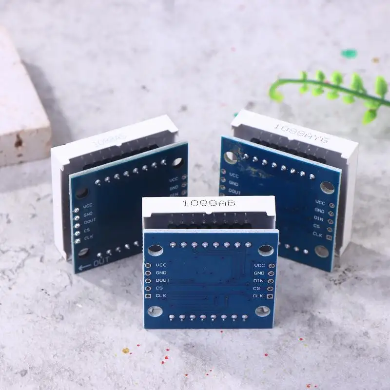 Módulo de pantalla de matriz de puntos LED Max 7219 con control MCU, 1 unidad