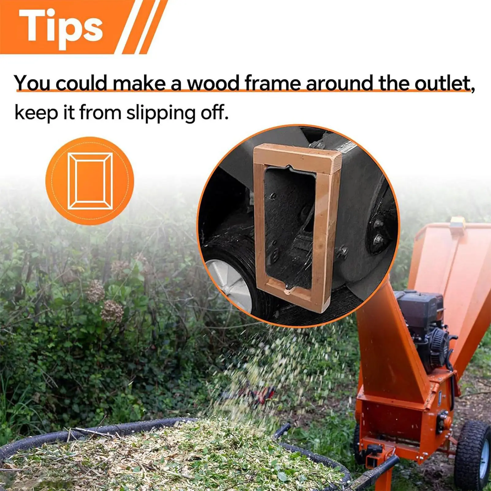 

Wood Chipper Shredder Bag Mesh Holder Tote 48.43x23.62 Inches Drawstring Bag For Outdoor Backyard Garden Lawn Landscaping Work