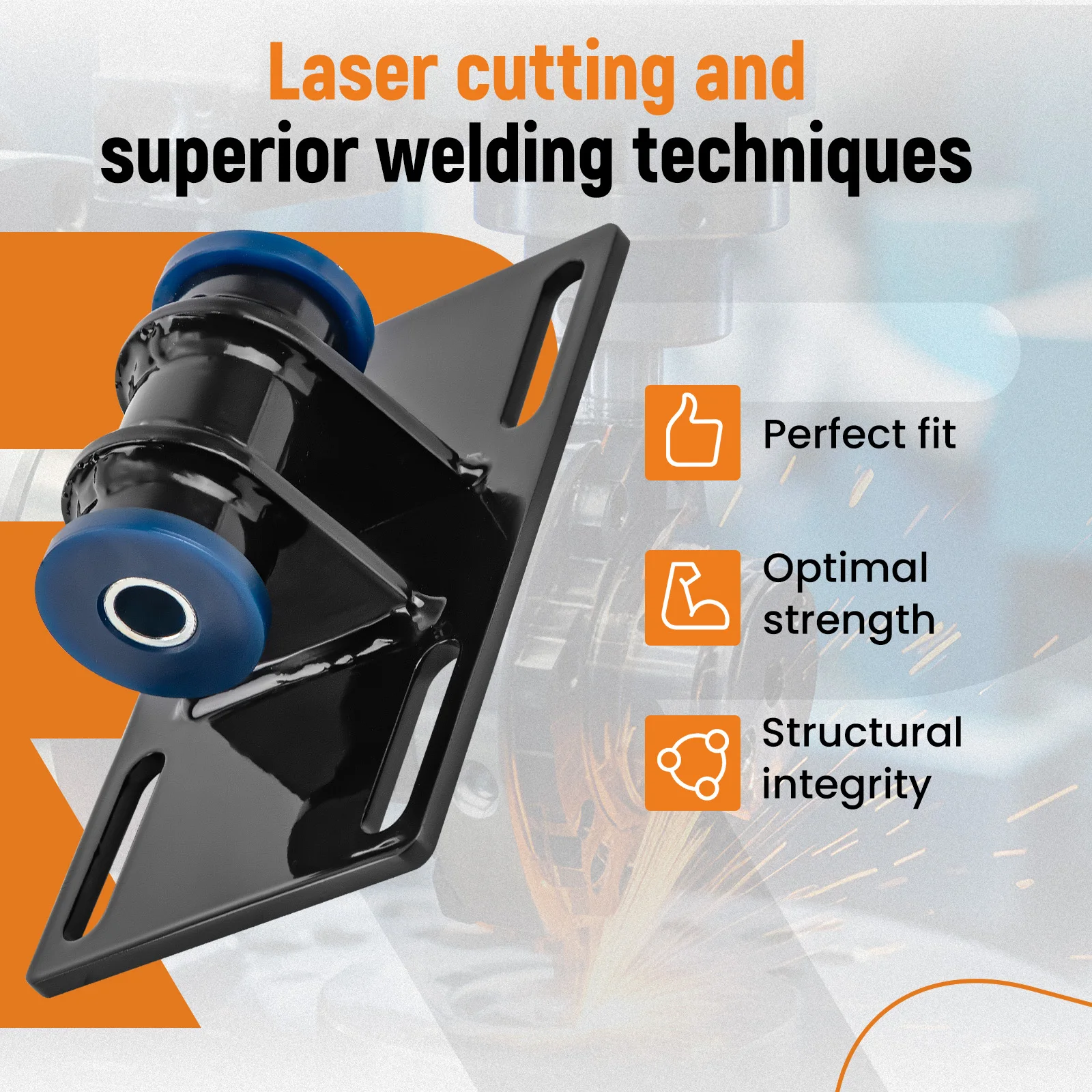 Universal LS Swap Mounts Adj Weldable Cut To for LS 5.3L Engine Adapters Plates