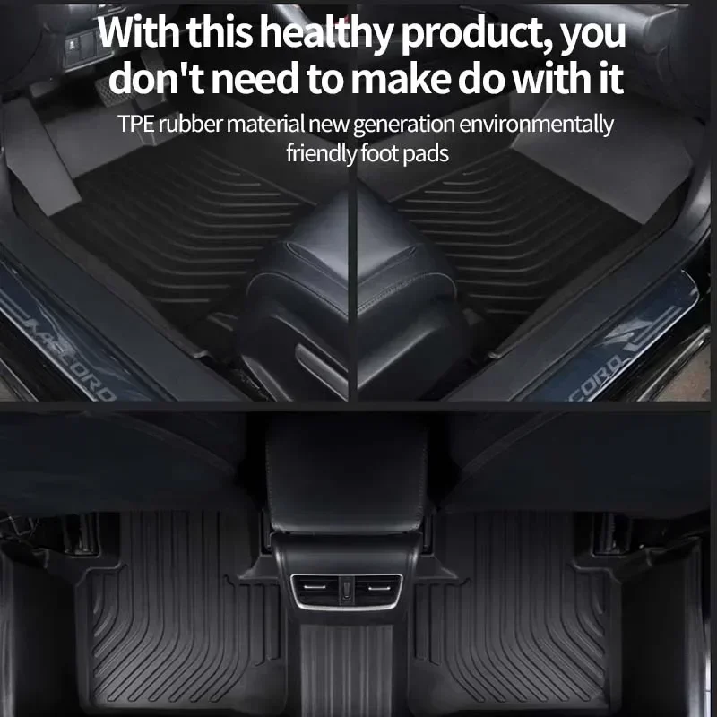 TPE for Renault Koleos 2 Samsung QM6 2016~2023 2022 2021 2020 Accessories Floor Mat Anti-dirty Foot Panel Carpet Pad Waterproof