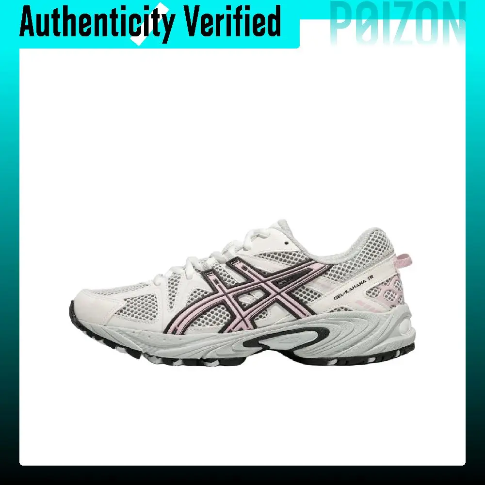Asics Gel Kahana TR Textile, Synthetic Leather Low top Casual Shoes Women's White Pink 1203A390-101