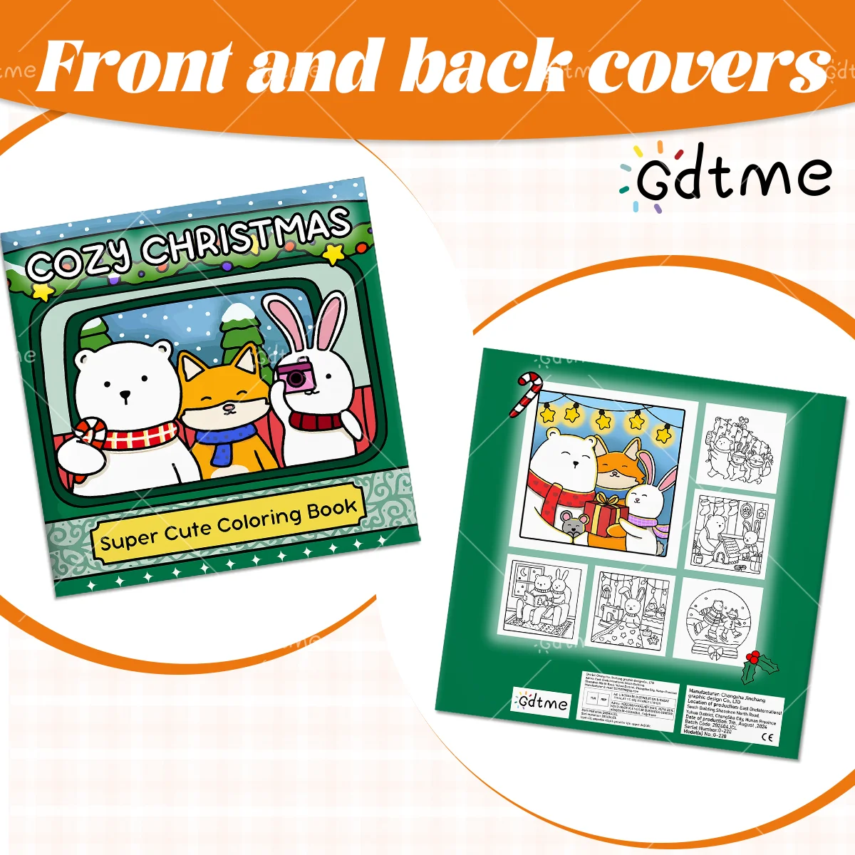 COZY CHRISTMAS Coloring Book for Adults Featuring Cartoon Bold-easy Patterns for Relaxation Kids DIY Painting Drawing Books ﻿