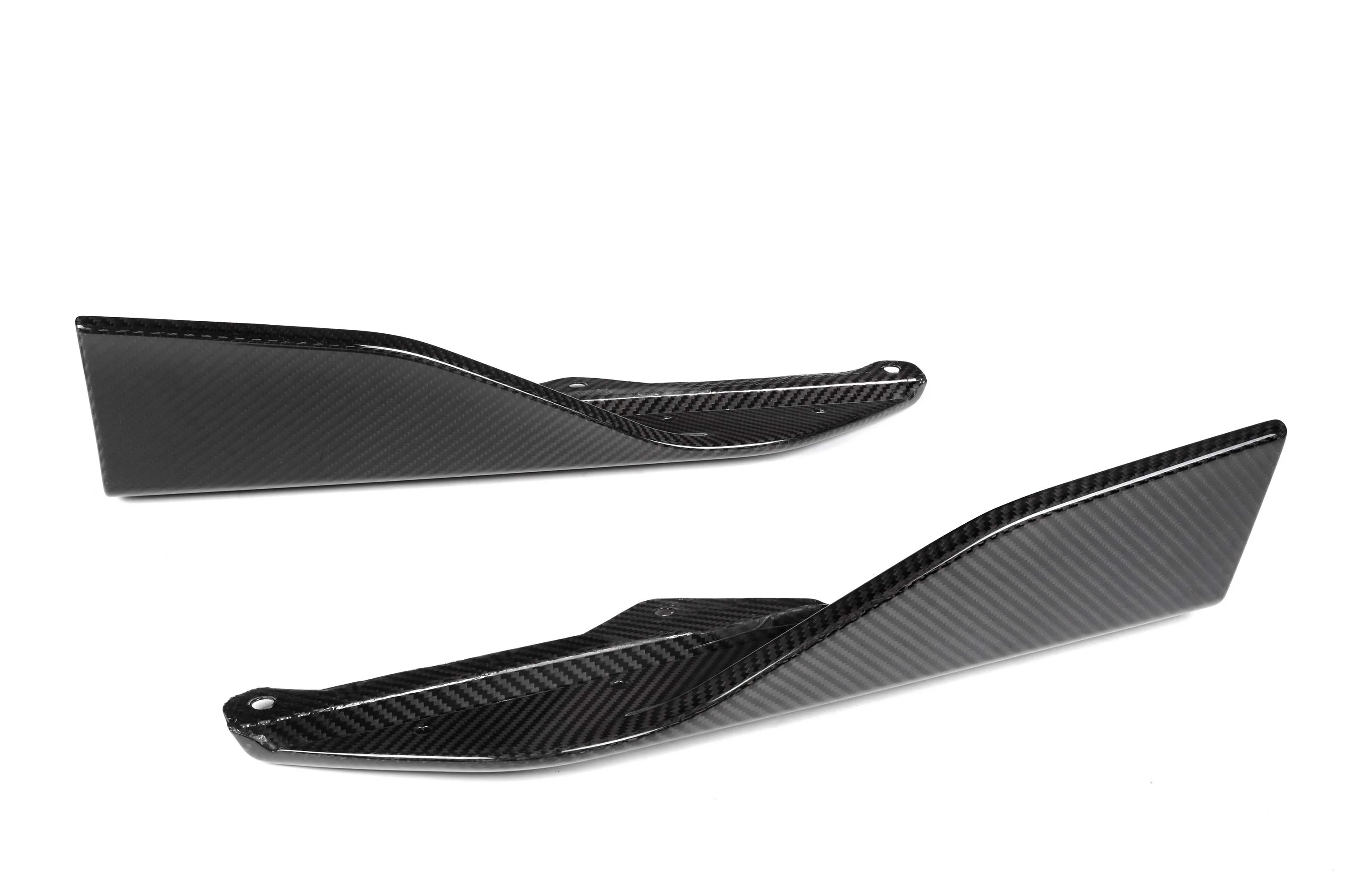 Real Dry Carbon Fiber Side Skirts Winglet Side Door Lips Replacement For BMW 2 Series G42 220d 220i 230i Coupe M-sport 2022-IN 2