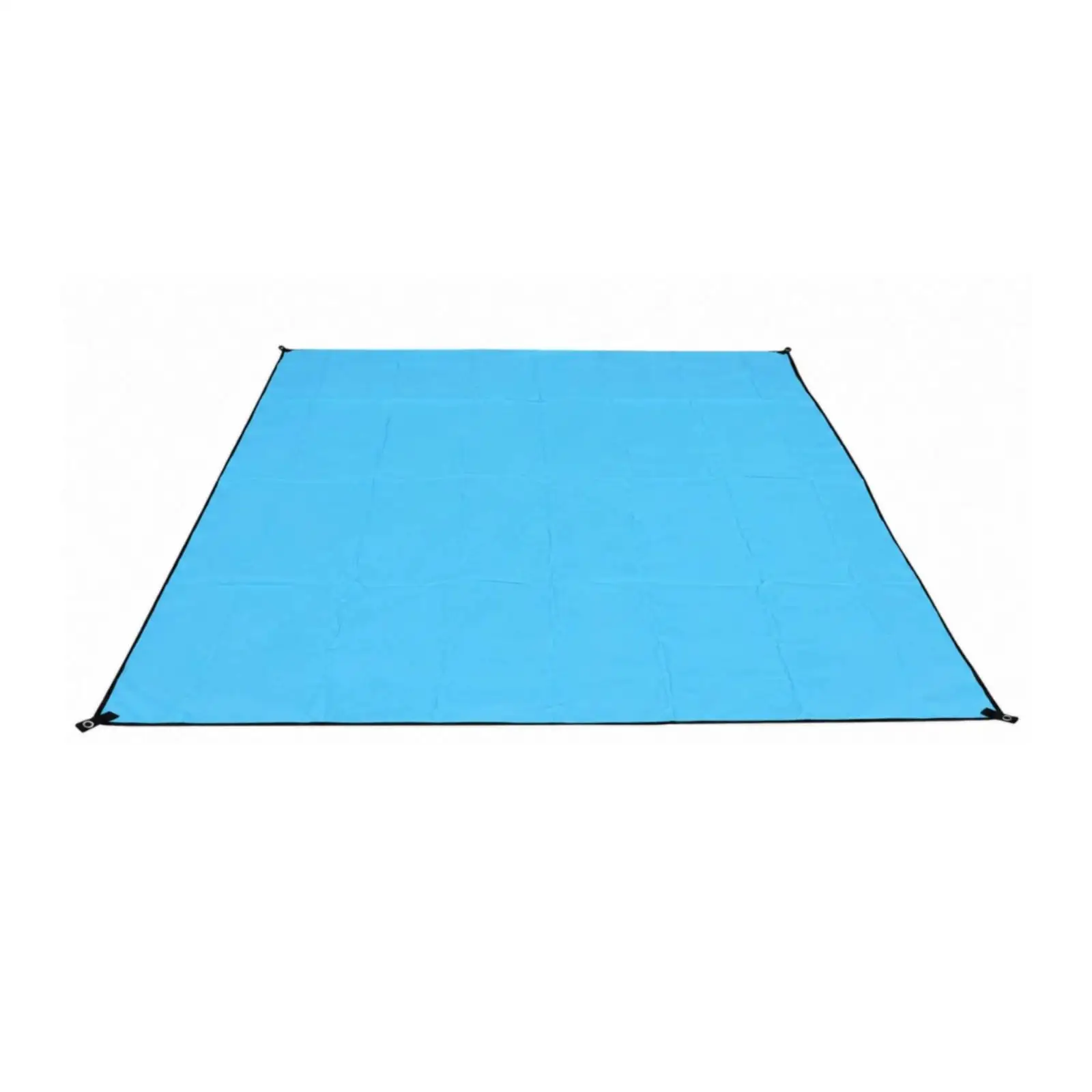 Outdoor Waterproof Ground Sheet Tarp Silver Coated Oxford Cloth with Reinforced Edges and Grommets for Tent Floor Camping