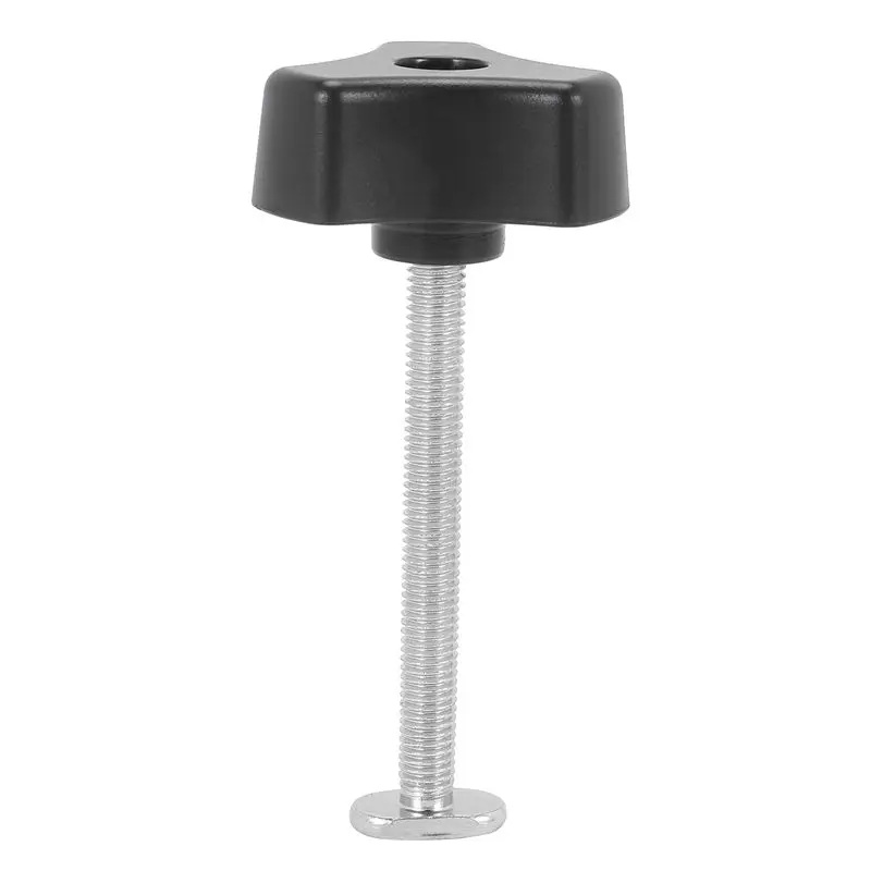 8 Set T Screw And M8 Plastic Handle,Metal Quick Acting Hold Down Clamp Set For T-Slot T-Track DIY Woodworking Tool-[LUCK 9]