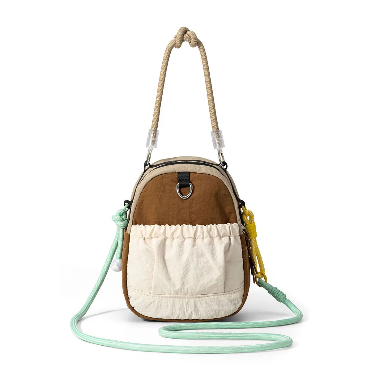 Umhängetasche für Damen, leichte tragbare Wasserflaschentasche für Ausflüge, kleiner Rucksack zum Wandern, lässige leichte Schultertasche für Studenten. – Detail 10