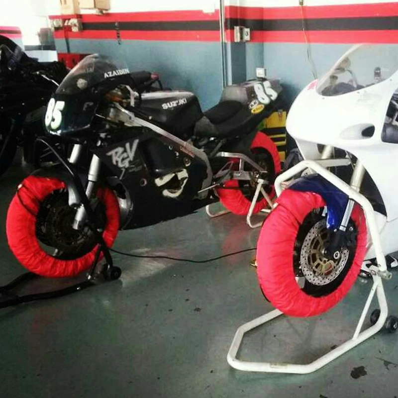 

Custom Motorcycle Tire Wheel Warmer Cover Go-kart Waterproof Tire Heater Adjustable Temperature Cover Accessories Motorbike Part