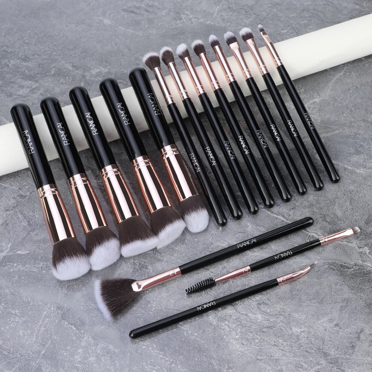 5/11/12/16pc RANCAI Makeup Brush Set, A Full Set Of Solid Wood Handle High-Quality Powder Foundation facial and Eye Beauty Tools