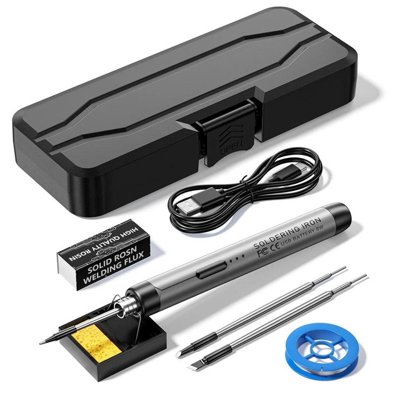 

Портативный паяльник с зарядкой от USB, Электрический мини-паяльник с 3 скоростями и регулируемой температурой
