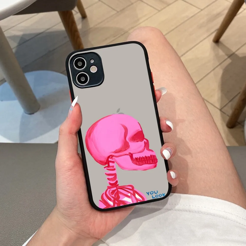 David Shrigley Visual Arts Phone Case for iPhone 14 11 12 13 Mini Pro Max 8 7 Plus X XR XS MAX Translucent Matte Cover