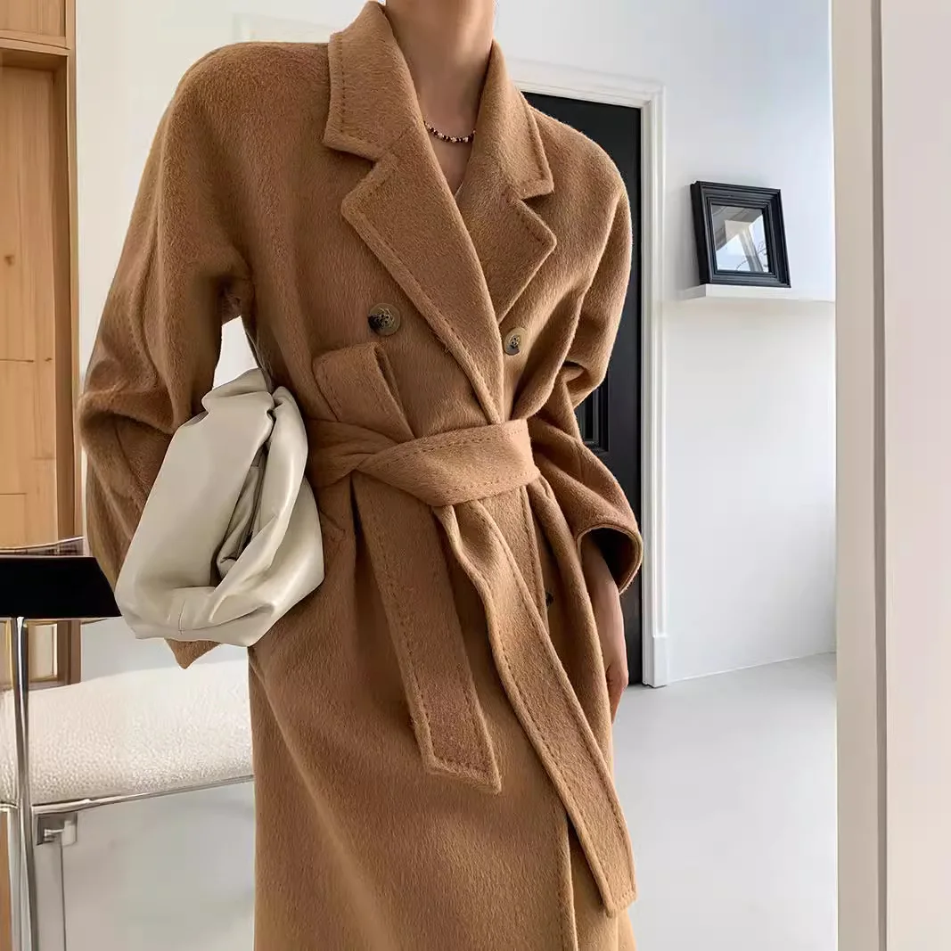 

Lining Suli camel wool coat coat women's autumn and winter 22 new models