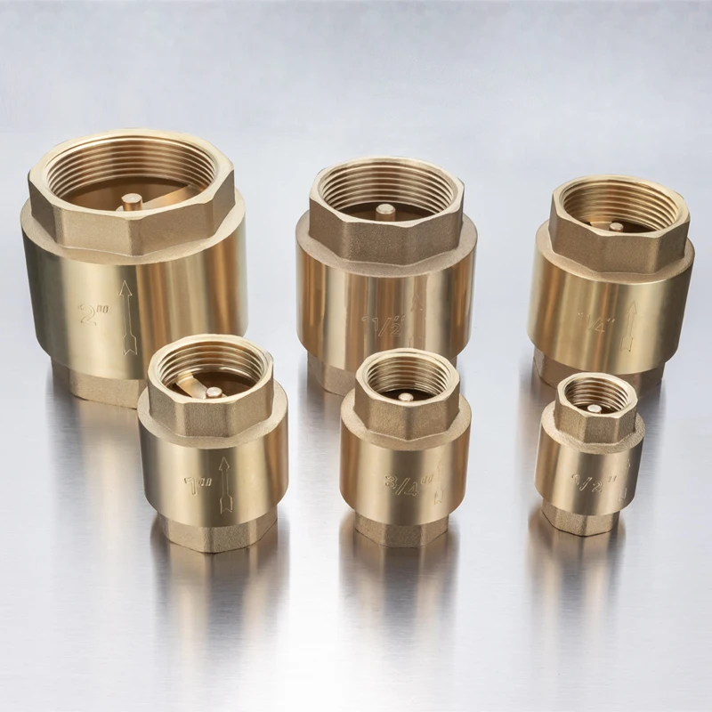 

TMOK Brass Check Valve 1/2" 3/4" 1"2" BSP Female Thread Vertical Non-return Check Valve for Water Control