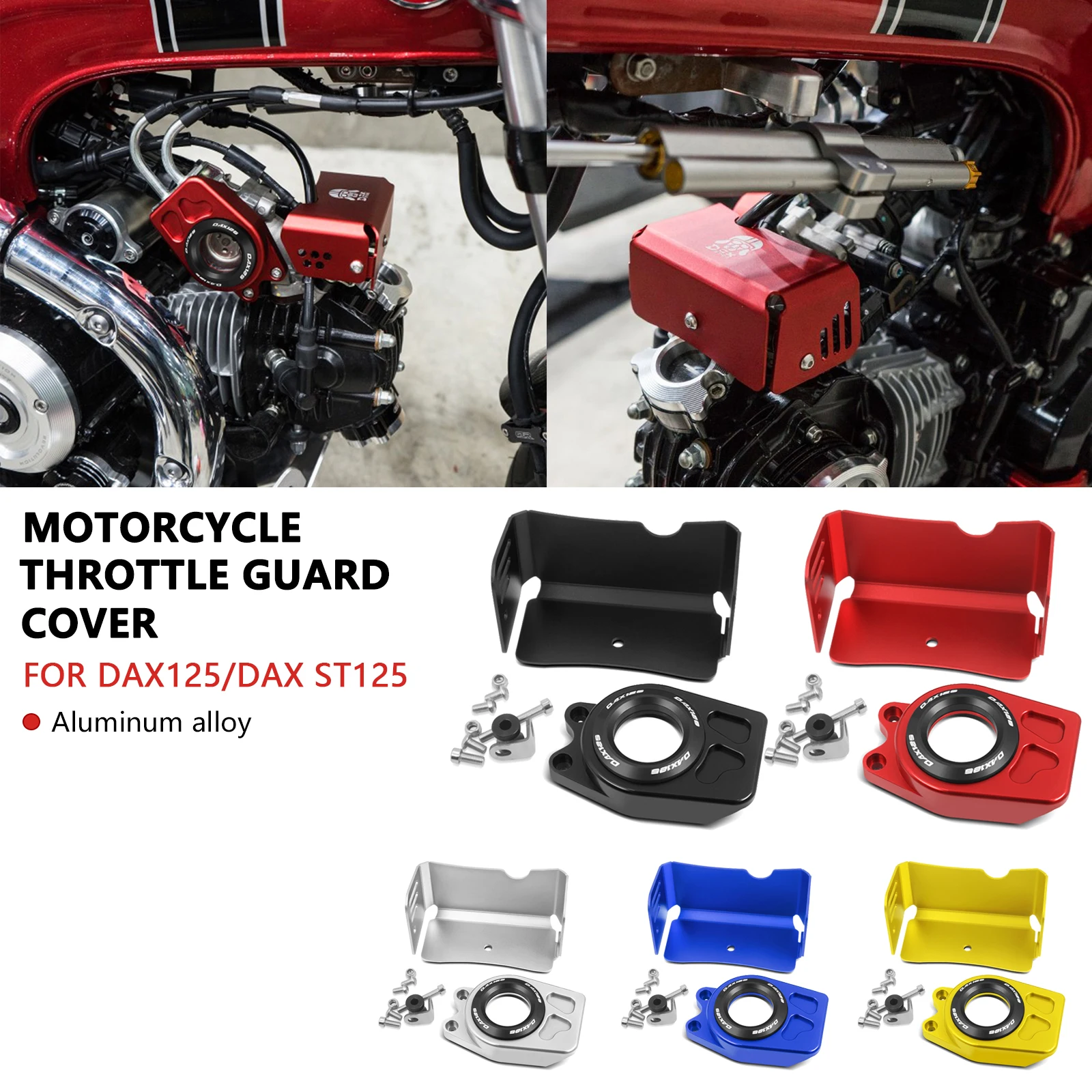 

For DAX ST125 2024 2023 2022 DAX125 Motorcycle Throttle Body Guard Throttle Valve Protection Cover Cap Decorative Cover